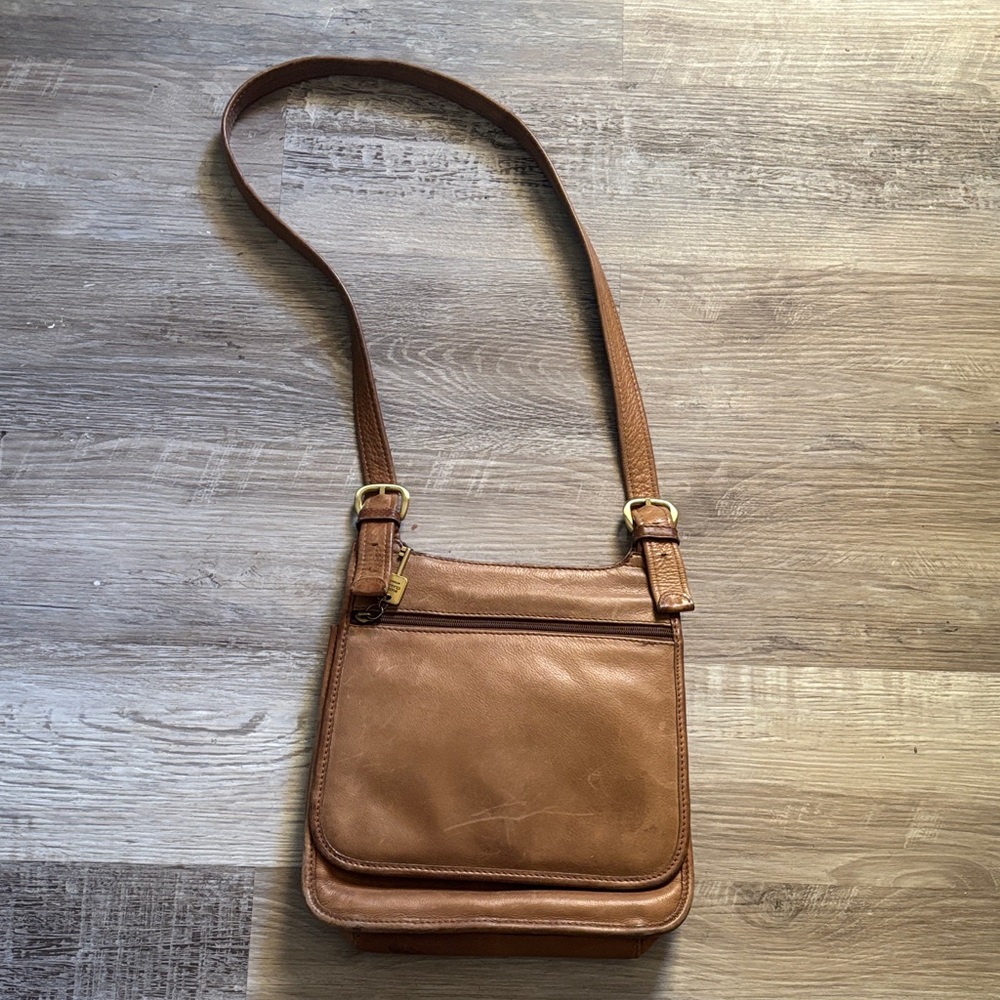 Fossil 1954 Brown Leather Messenger Bag
